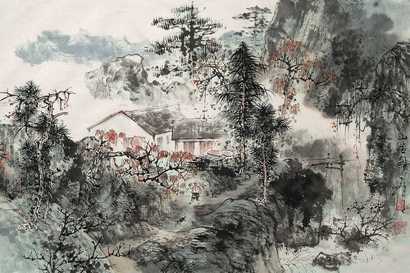 段七丁 山居图